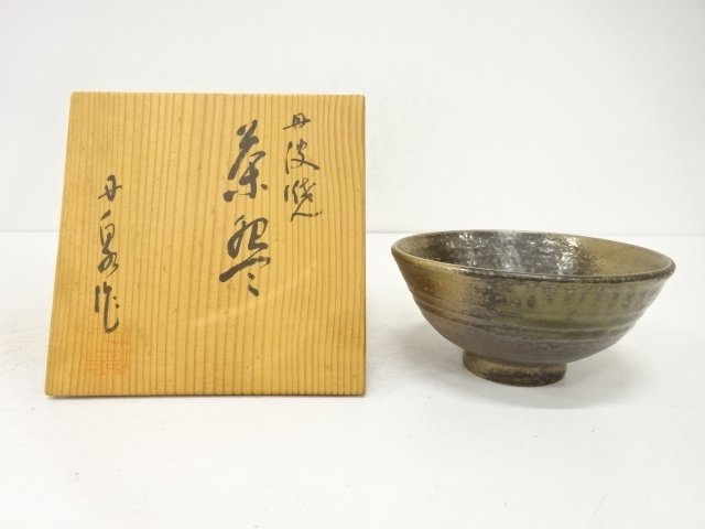 JAPANESE TEA CEREMONY / TAMBA WARE / TEA BOWL CHAWAN 